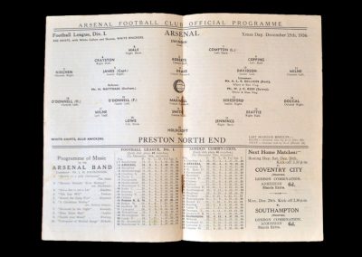 Arsenal v Preston 25.12.1936