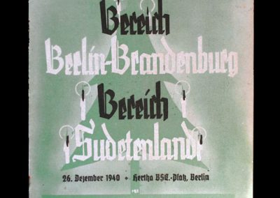 Berlin v Sudetenland 26.12.1940 - "Peace in our time"