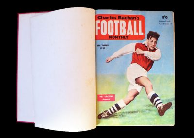Charles Buchan Football Monthly Bound Volumes 1-6 1956