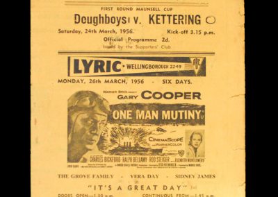 Wellingborough v Kettering 24.03.1956