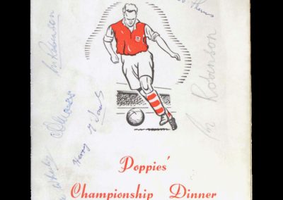 Championship Menu 07.05.1957