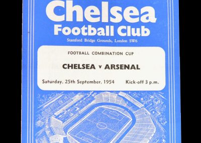 Chelsea v Arsenal 25.09.1954 (reserves)