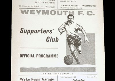 Weymouth v Kettering 21.12.1963