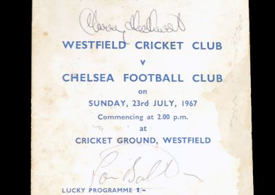 Westfield v Chelsea 23.07.1967 (Cricket)