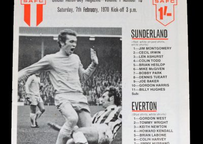 Sunderland v Everton 07.02.1970 (postponed)