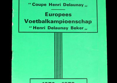 Euro Champs Tournament Brochure 1972