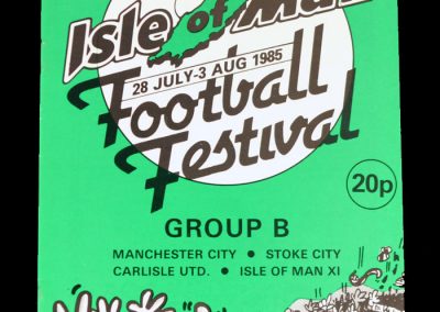 Ilse of Man Tournament 28.07.1985 (Man City, Stoke and Carlisle)