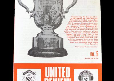 Man Utd v Middlesbrough 03.09.1969 (League Cup 2nd Round)