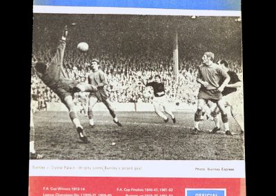 Man Utd v Burnley 15.10.1969 (League Cup 4th Round)