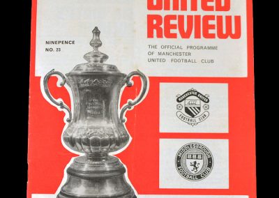 Man Utd v Middlesbrough 25.02.1970 (FA Cup 6th Round Replay)