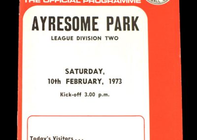 Middlesbrough v Bristol City 10.02.1973