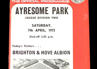 Middlesbrough v Brighton 07.04.1973