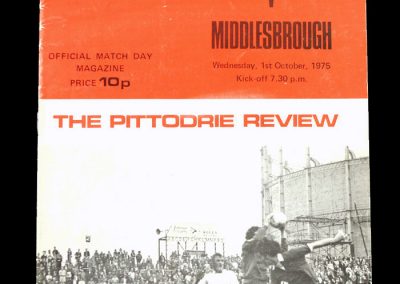 Middlesbrough v Aberdeen 01.10.1975