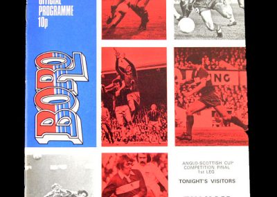 Middlesbrough v Fulham 26.11.1975 (Final 1st Leg)