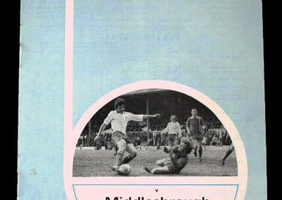 Middlesbrough v Bury 09.09.1975 (League Cup 2nd Round)