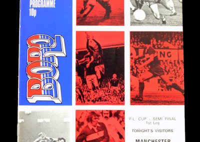 Middlesbrough v Man City 13.01.1976 (League Cup Semi Final 1st Leg)