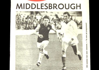 Middlesbrough v Brann 05.05.1976