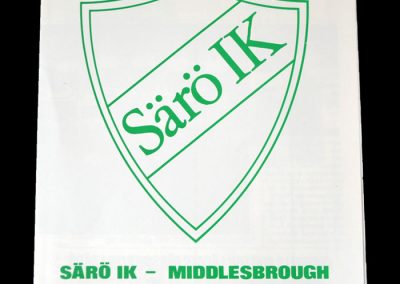 Middlesbrough v Saro 30.07.1988