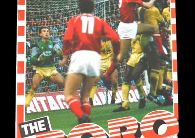 Middlesbrough v Sheff Wed 20.12.1989 (Zenith Cup 3rd Round)