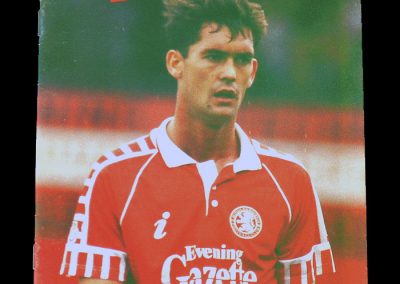 Middlesbrough v Bournemouth 24.09.1991 (League Cup 2nrd Round)