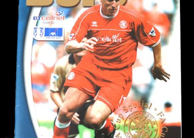 Middlesbrough v Everton 10.03.2002 (FA Cup 6th Round)