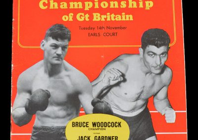 Woodcock v Gardner 14.11.1950 (GB Heavyweight Champsionship)