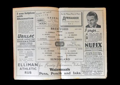 Brentford v Sunderland 21.09.1946